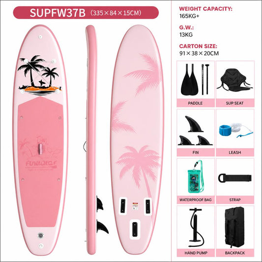 FunWater Tabla de Paddle Surf Hinchable — SUPFW37B (335×84×15 cm)